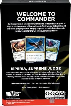 Magic The Gathering The Gathering Starter Commander Deck - First Flight (White-Blue), for ages 13+