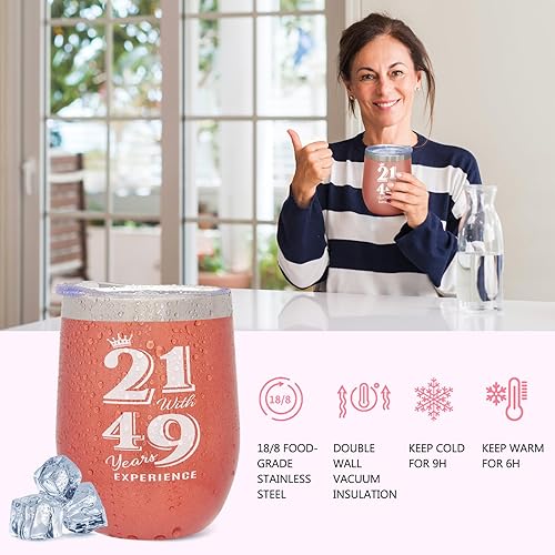 Miniatura 3 de Regalos de cumpleaños número 70 para mujeres, cesta de regalos de feliz cumpleaños 70 para su madre, hermana, esposa, mejor amiga, tía cumpliendo 70