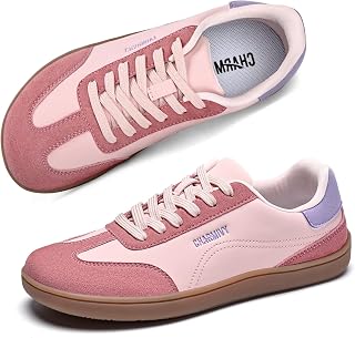 Charmivy Fashion Casual Sneakers for Women 2026 Wide Toe Box Barefoot Shoes