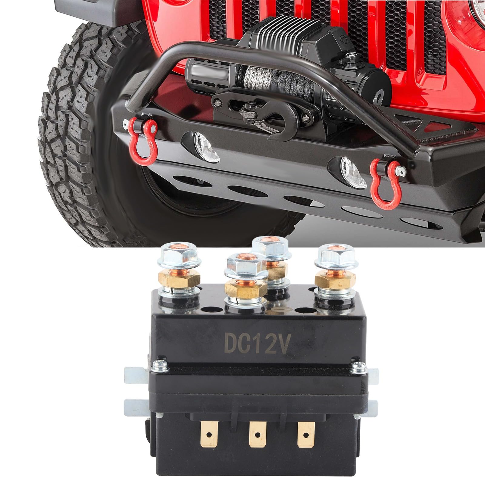 Wyciągarka Przekaźnik, Stycznik Przekaźnika, Solenoid 12V 500A,