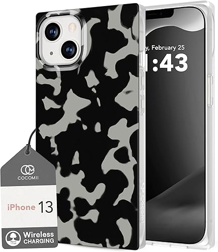 Miniatura 7 de Cocomii Funda cuadrada compatible con iPhone 13 Pro Max, lujosa, delgada, brillante, transparente translúcida, concha de tortuga clásica, fácil de