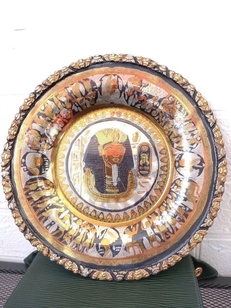 Amazon.co.jp: アンティーク 飾り皿 オブジェ エジプト