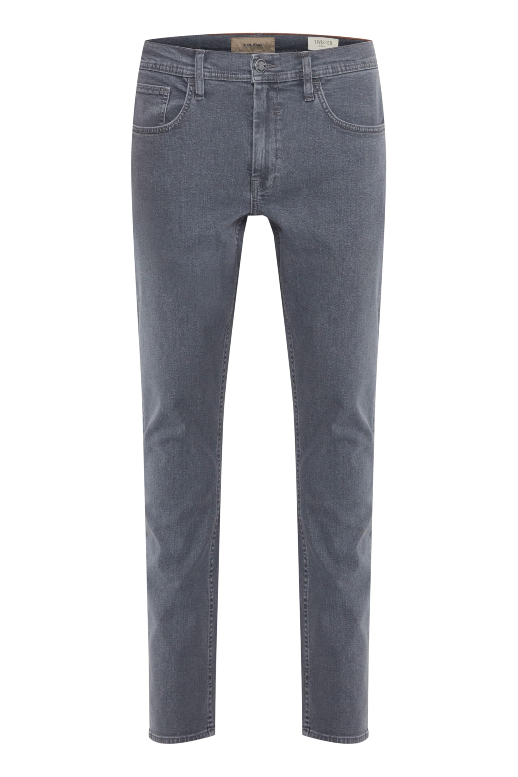 Blend BHTwister Herren Jeans Hose Denim Jeans mit Eingrifftaschen Gürtelschlaufen Label-Details Baumwollmischung Slim fit