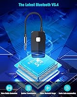 Vista 2 de Golvery, receptor Bluetooth (Bluetooth avanzado 4.1, A2DP) - adaptador de audio inalámbrico portable con entrada de 3,5 mm - disfruta la música