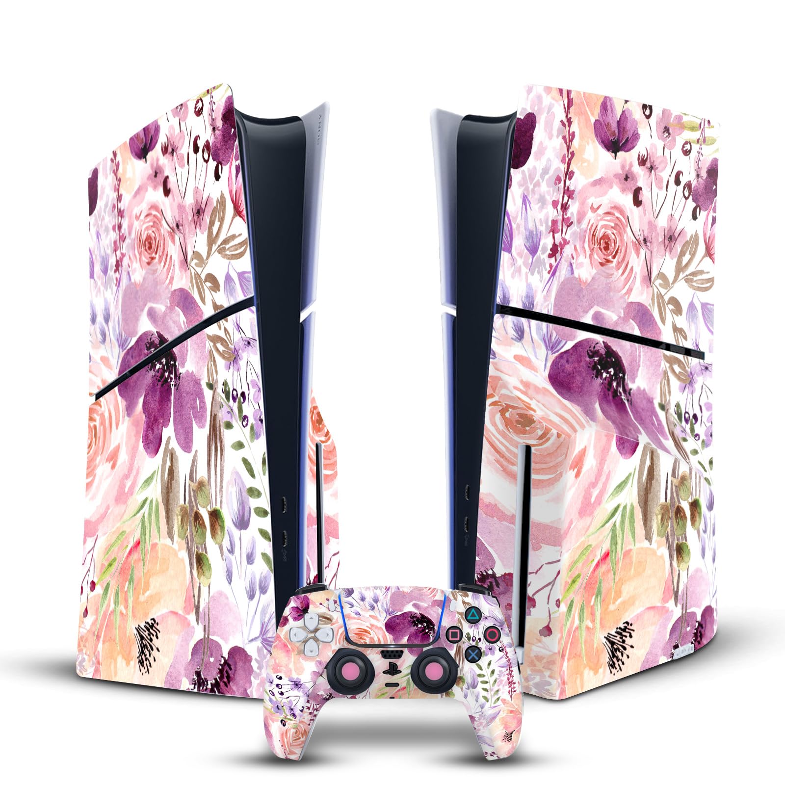 Protection vinyle anti-rayures pour console PS5 Slim Disc et manette DualSense