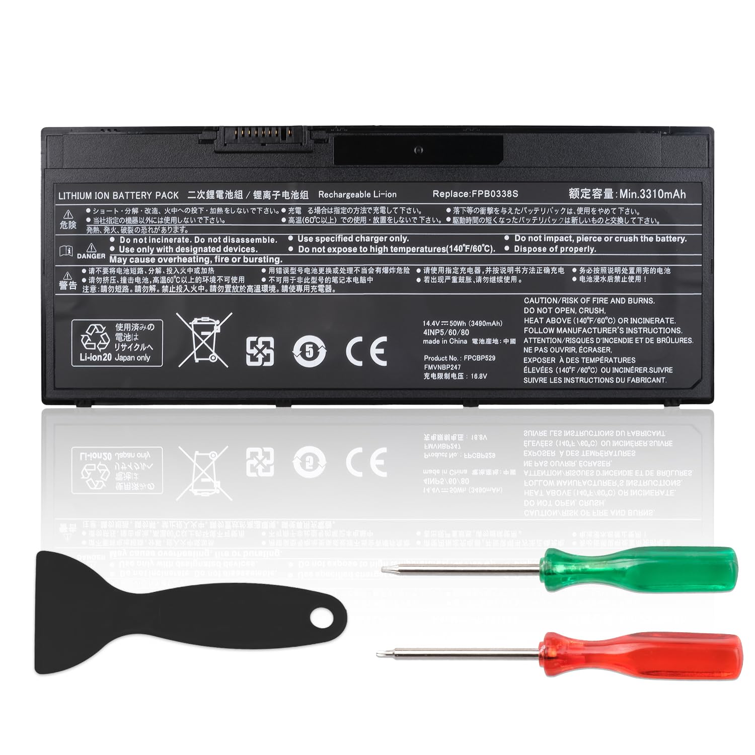 FPB0338S FPCBP529 Batteria Compatibile con Fujitsu LifeBook T937 T938 T939 E4411 E448 E449 E4511 E458 E459 E5410 E5411 E548 E549 E5510 E5511 E558 E559 U7410 U747 U748 U749 U7510 U757 U758 U759