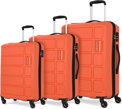 Kamiliant American Tourister Harrier|Trolley Bag Set of 3 (55+68+79cms) for Travel| Hard Case Polypropylene (PP) Suitcase|...