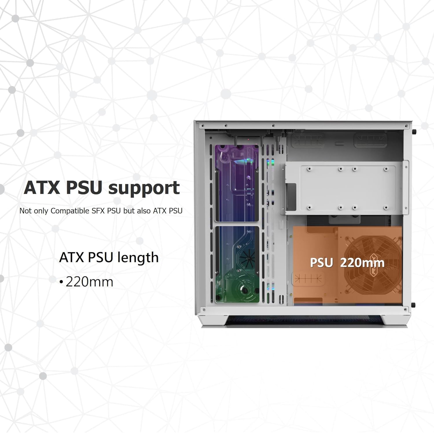 RAIJINTEK Paean C7 Black, ATX PC Case, Dual Chamber Design, Tempered Glass Side Panel, Front I/O USB Type-C Port, Magnetic Design Dust Filter, Support to 360mm Radiator, Black(0R20B00222)