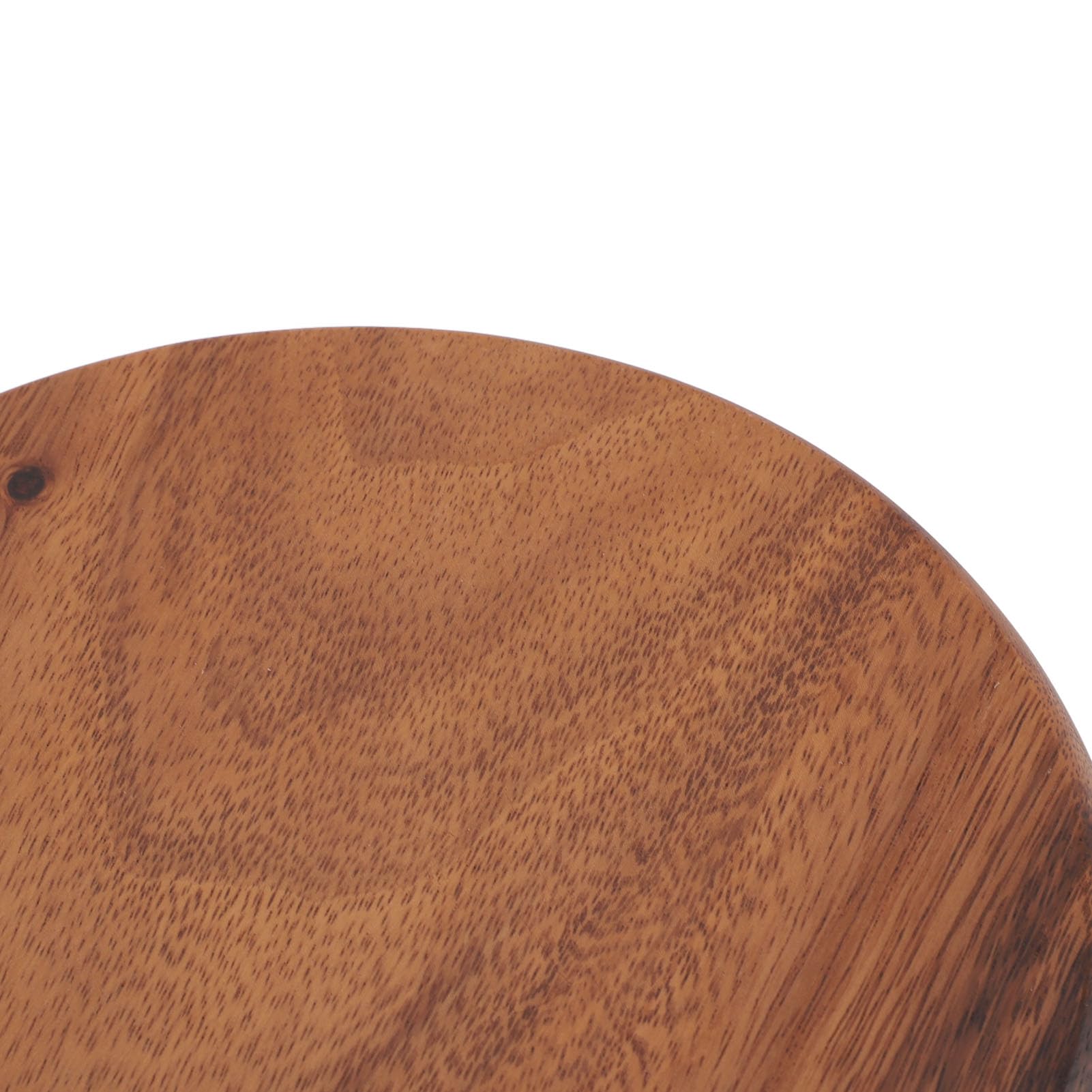 Serviertablett aus Holz, handgeschnitzt, Mehrzweckplatte für Obst und (Großes Fach Oval)