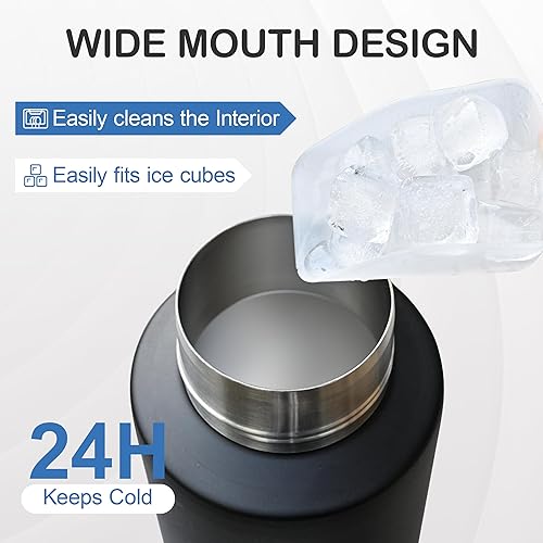 Miniatura 4 de Botella de agua de viaje para perro aislada con cuencos desmontables, dispensador de botellas de agua portátil 3 en 1, accesorios para perros para