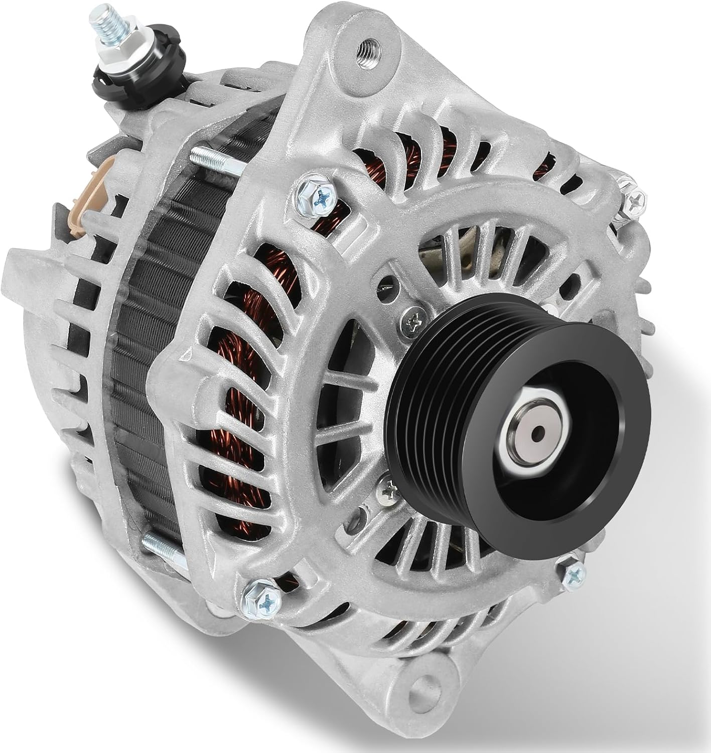 Automotive Alternator 11557 fit 2007 2008 2009 2010 for Nissan Altima, 2009 2010 for Nissan Maxima, 2009-2014 for Nissan Murano, 2011-2017 for Nissan Quest Replacement for 11341 130Amp