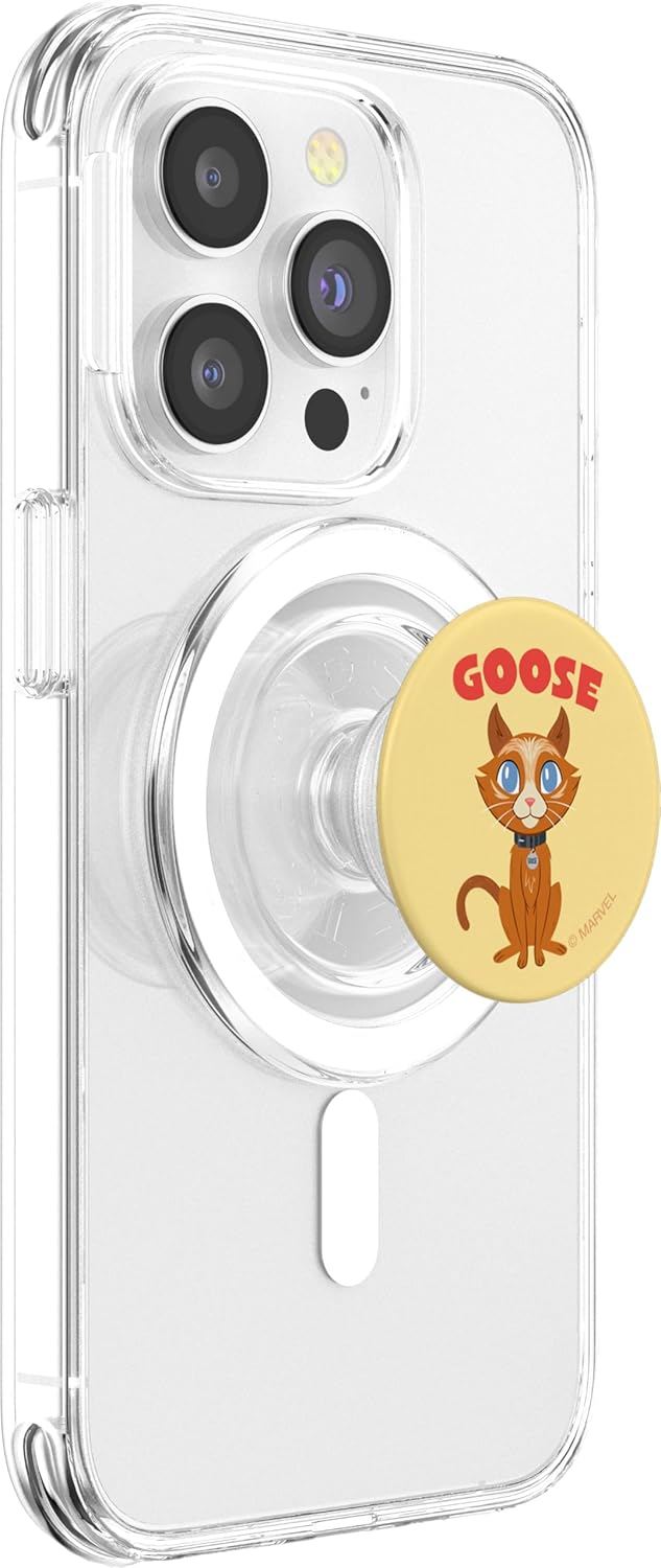 Marvel Captain Marvel Goose the Cat Cute Cartoon PopSockets MagSafe PopGrip for iPhone
