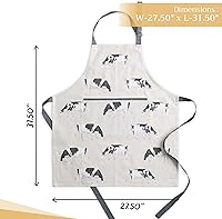 Vista 391 de Maison d' Hermine Delantal 100% de algodón para mujeres con bolsillo de cocina delantal de chef para hombres, decoración de Pascua