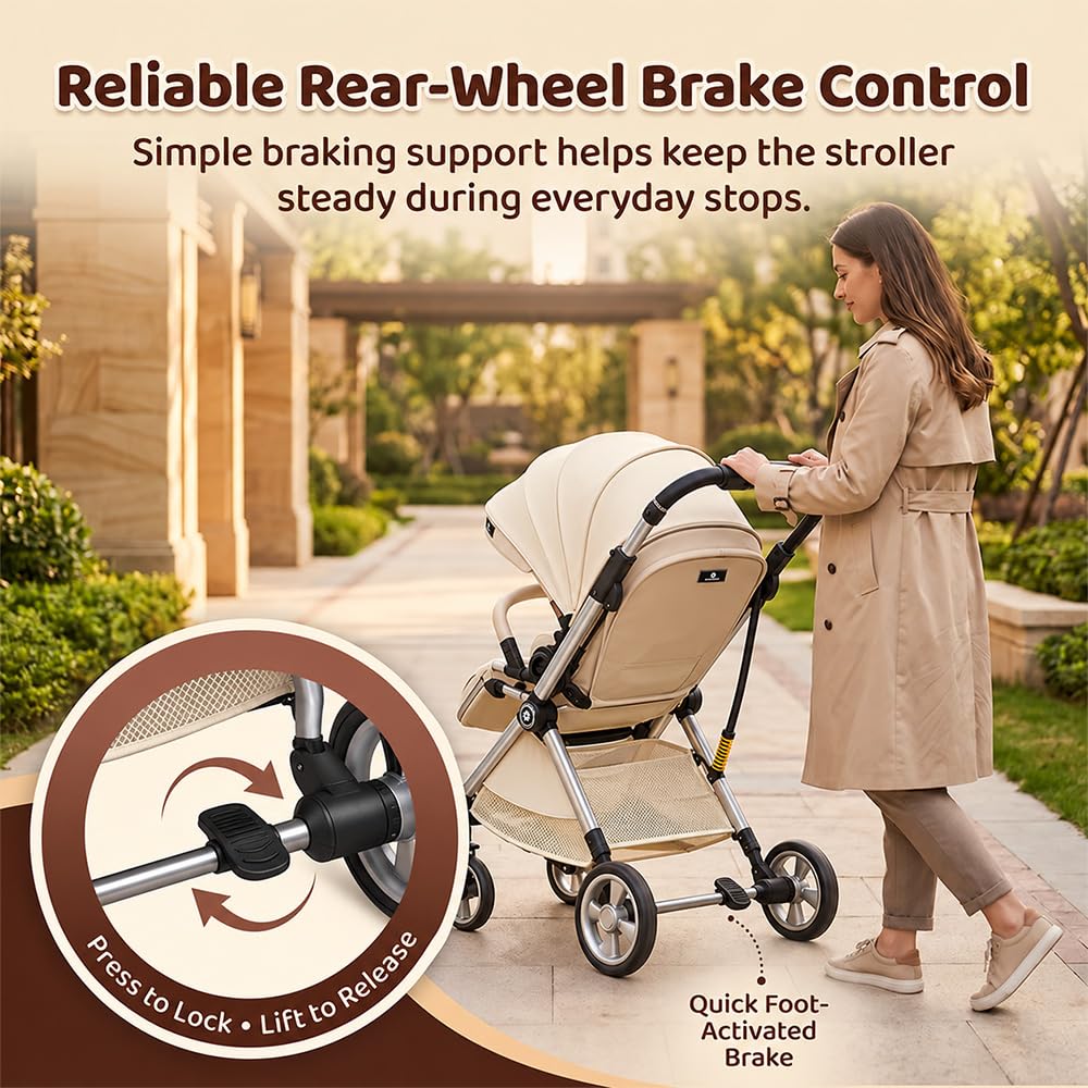 StarAndDaisy Coballe Stroller - Lightweight & Travel Friendly -6