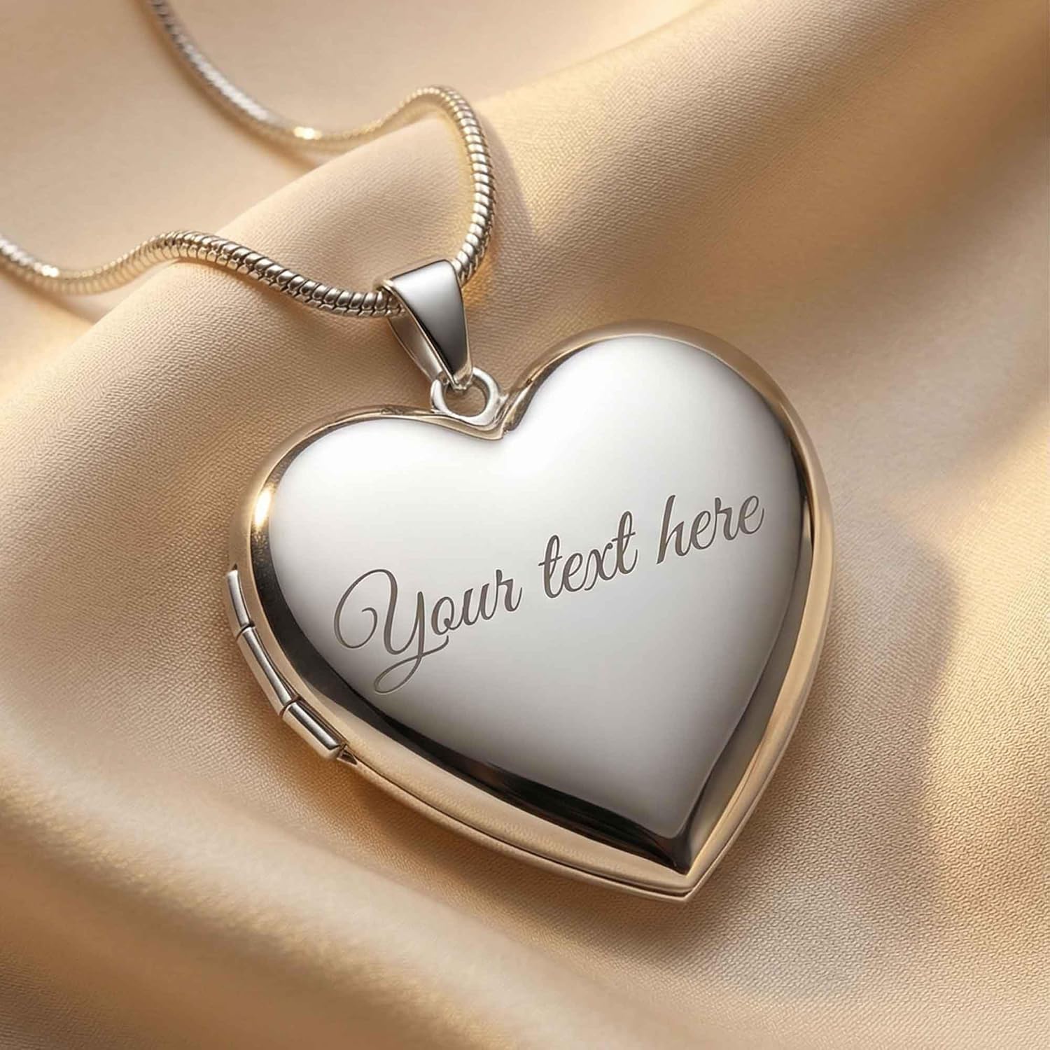 Locket Necklace – Personalized Heart Locket Necklace That Holds 2 Pictures for Women, Custom Photo Memorial Locket Jewelry for Mom Wife, Thanksgiving Anniversary Birthday Gifts - Image 6