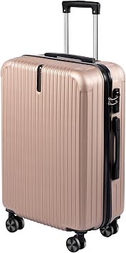 AM Aomoide Suitcase, Carry-on Case, Small, Carry Bag, Large, Ultra Lightweight, 9.8 gal 35 L, Large Capacity, For 1 - 3 Nights, Double Casters, Quiet, 360 Degree Rotation, TSA Lock, Zipper Type, For