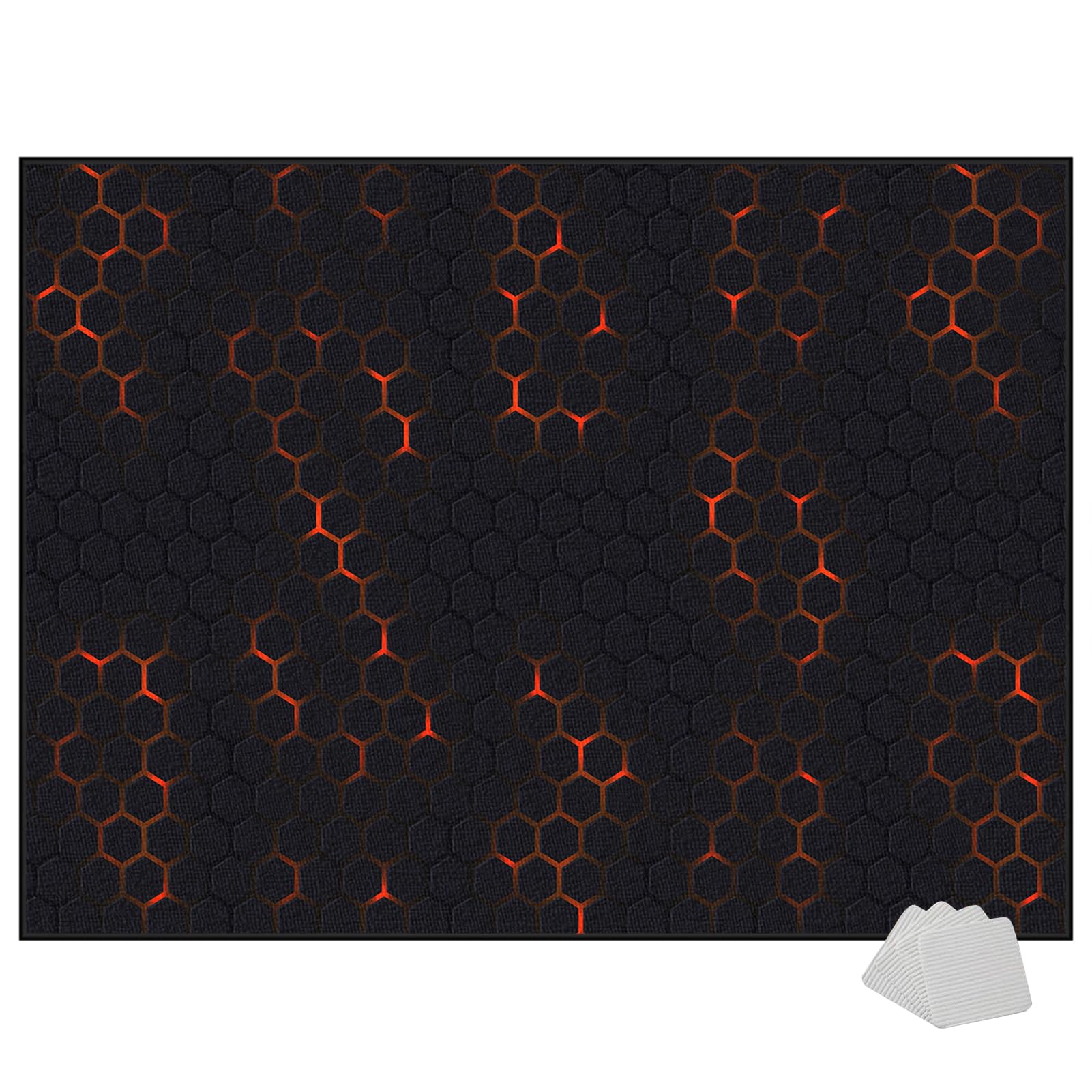 Schlagzeugteppich Drum Teppich, Schlagzeug Teppich, 120 x 80 cm Elektrisches Schallschutz Akustik Teppich, rutschfest Schalldicht Drum Teppich Matte, Professionelles rechteckiges, Trommelmatte