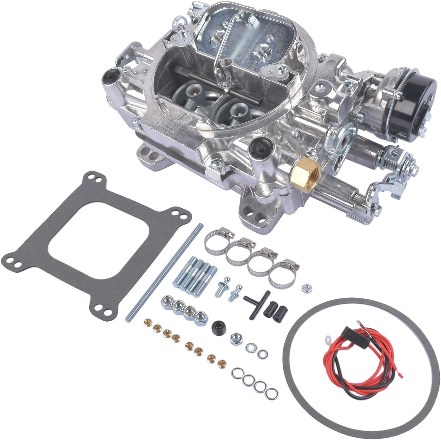 4 Barrel Marine Carburetor Replacement for 1409 Choke Carb 600 CFM