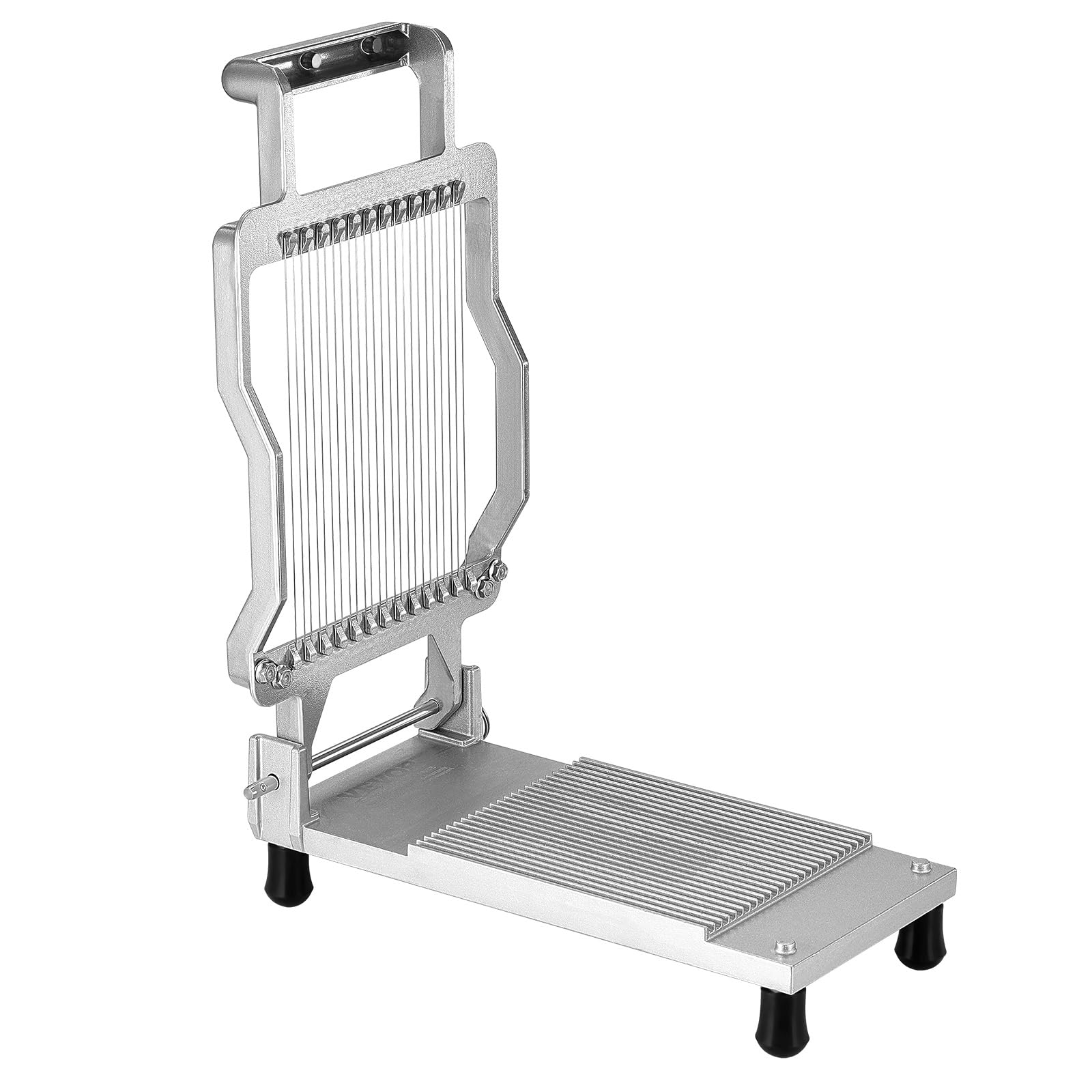 VEVOR Cortador de Queso con Alambre Desmontable, Cuchilla Ultrafina para Cortar Mantequilla y Queso de 5 mm, Aleación de Aluminio con Alambre de Acero Inoxidable 316, para Cocina, 317 x 169 x 90 mm