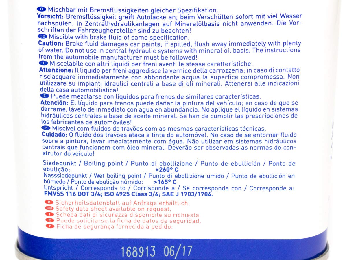 Liqui Moly de liquide de frein Dot 4 4 á 500 ml