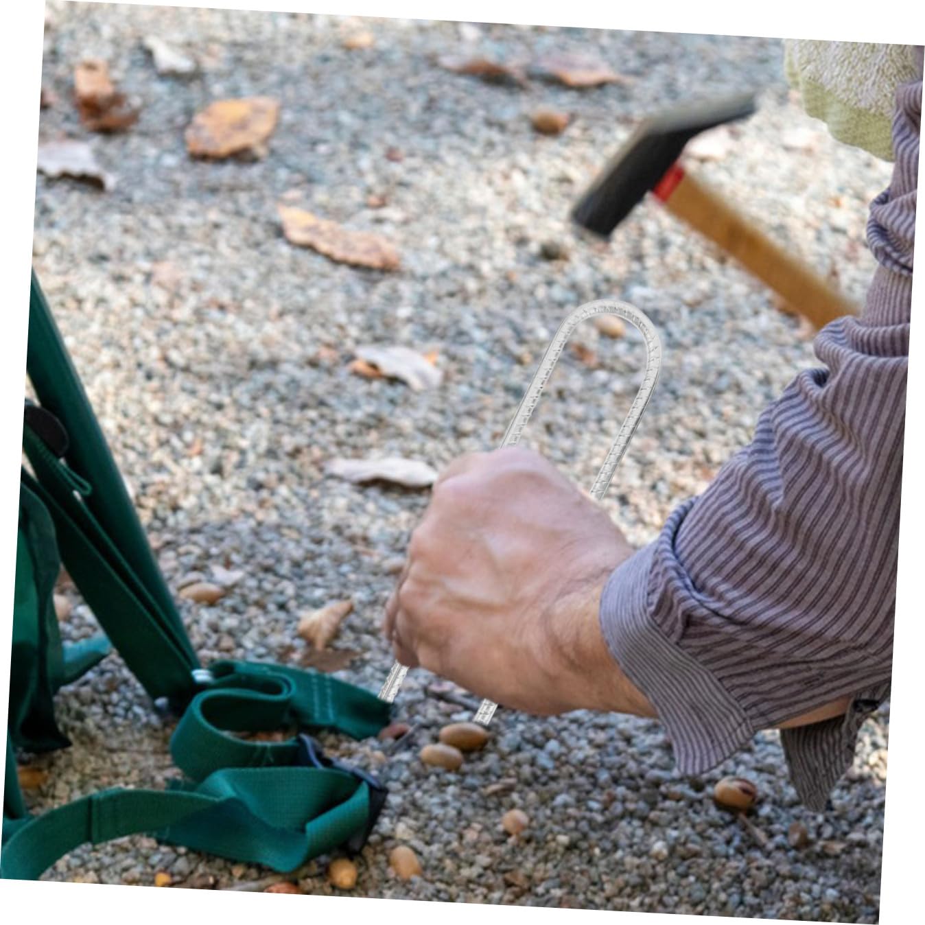 Picchetti da Campeggio a Forma di U 8 Pezzi Accessori per Fissare Tenda e Telo da Giardino in Acciaio Zincato Argento Attrezzi Resistenti per Outdoor