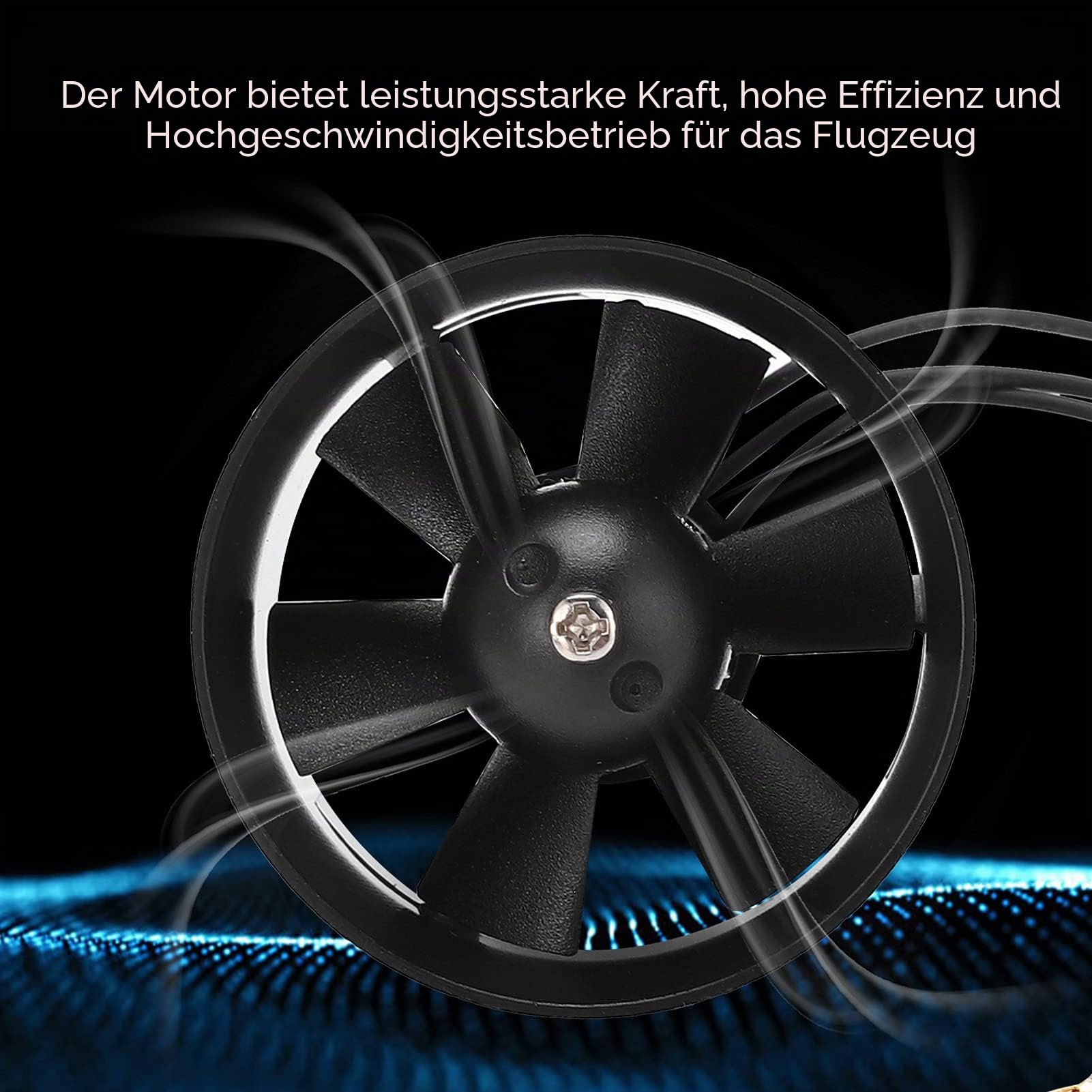 QF1611 14000KV Motor EDF Impeller Set, QX Motor 30mm EDF Set High Speed ​​High Performance mit 6 Flügeln Impeller für RC Flugzeuge