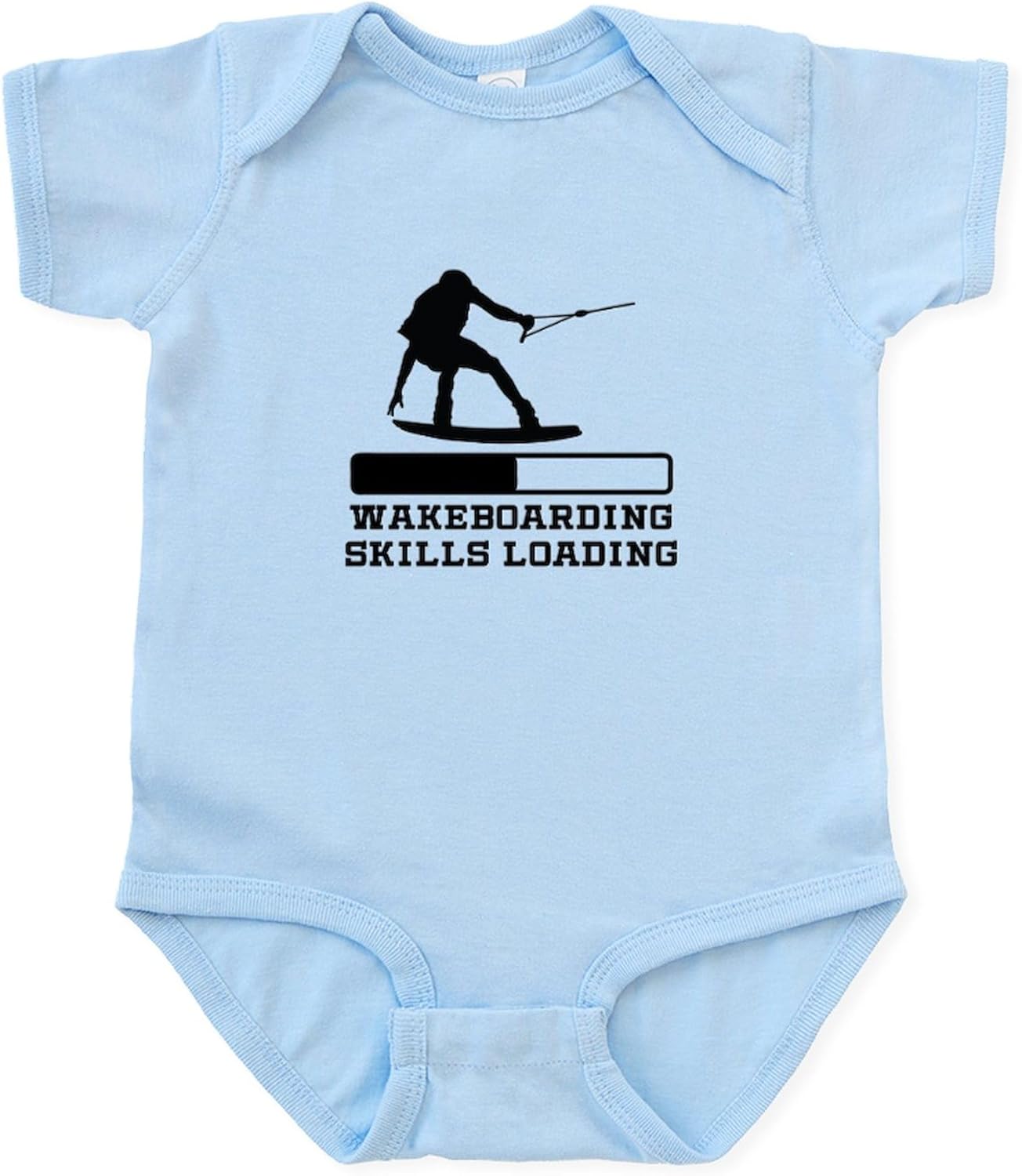 CafePress Wakeboarding Skills Loading Body Suit Cute Infant Bodysuit Baby Romper
