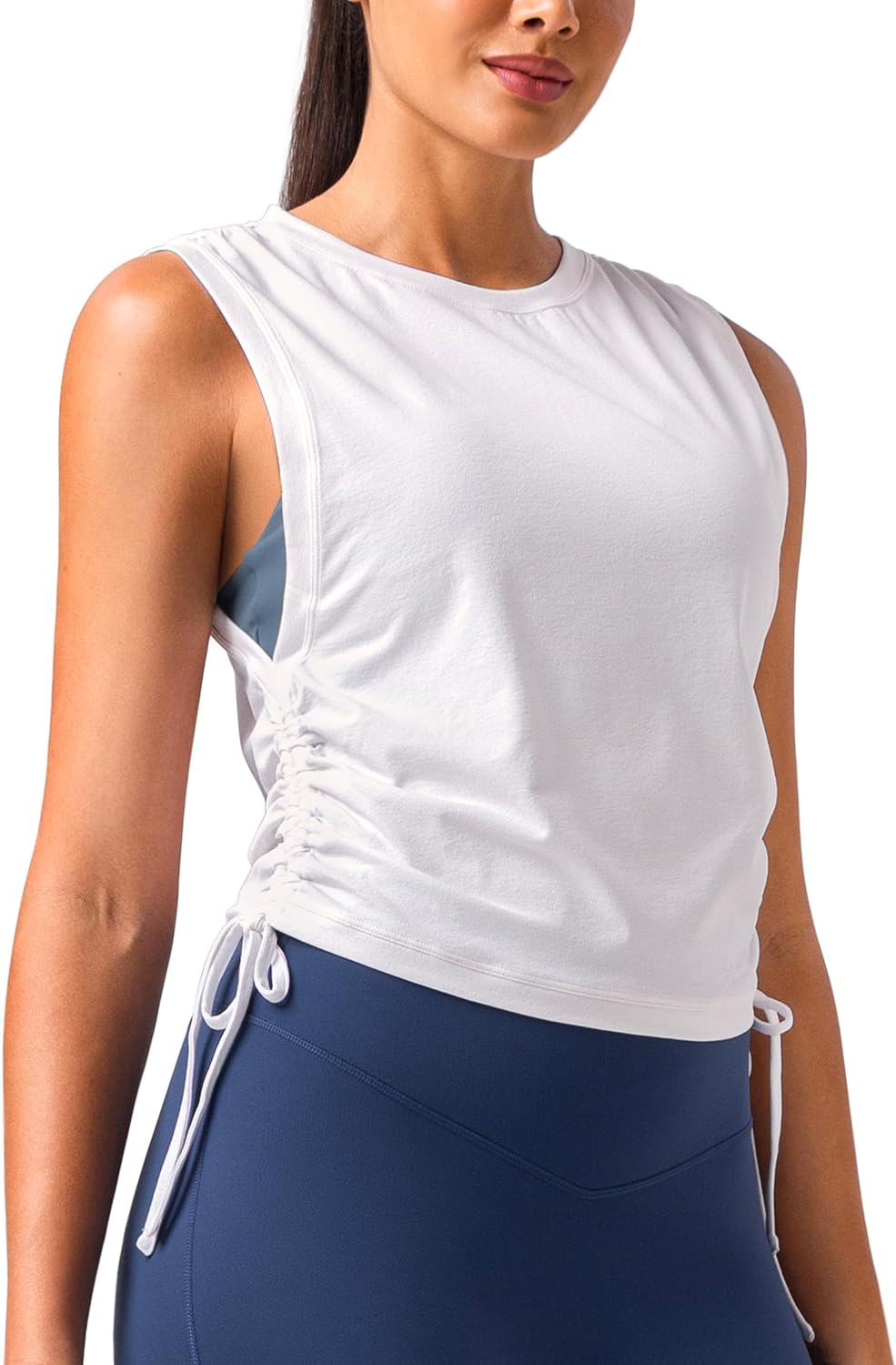 Colorfulkoala Women's Workout Tank Top Athletic Tanks for Gym Sleeveless Activewear Top