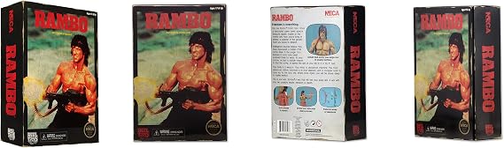 NECA Rambo 7 & # 34 ؛ أول جزء من الدم الثاني شكل عمل مظهر لعبة فيديو كلاسيكية