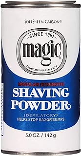 Magic Shaving Powder Blue Regular Strength 5 oz (Pack of 5)