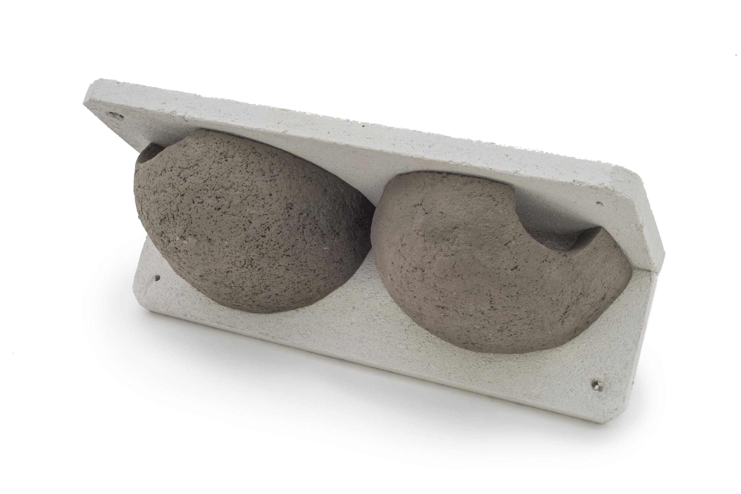 CJ Wildlife Nistkasten Mehlschwalbe – Nistkasten für Vögel für draußen wetterfest – Holz, Holzbeton, mit ausziehbarer Führungsschiene – 38 x 11 x 16 cm