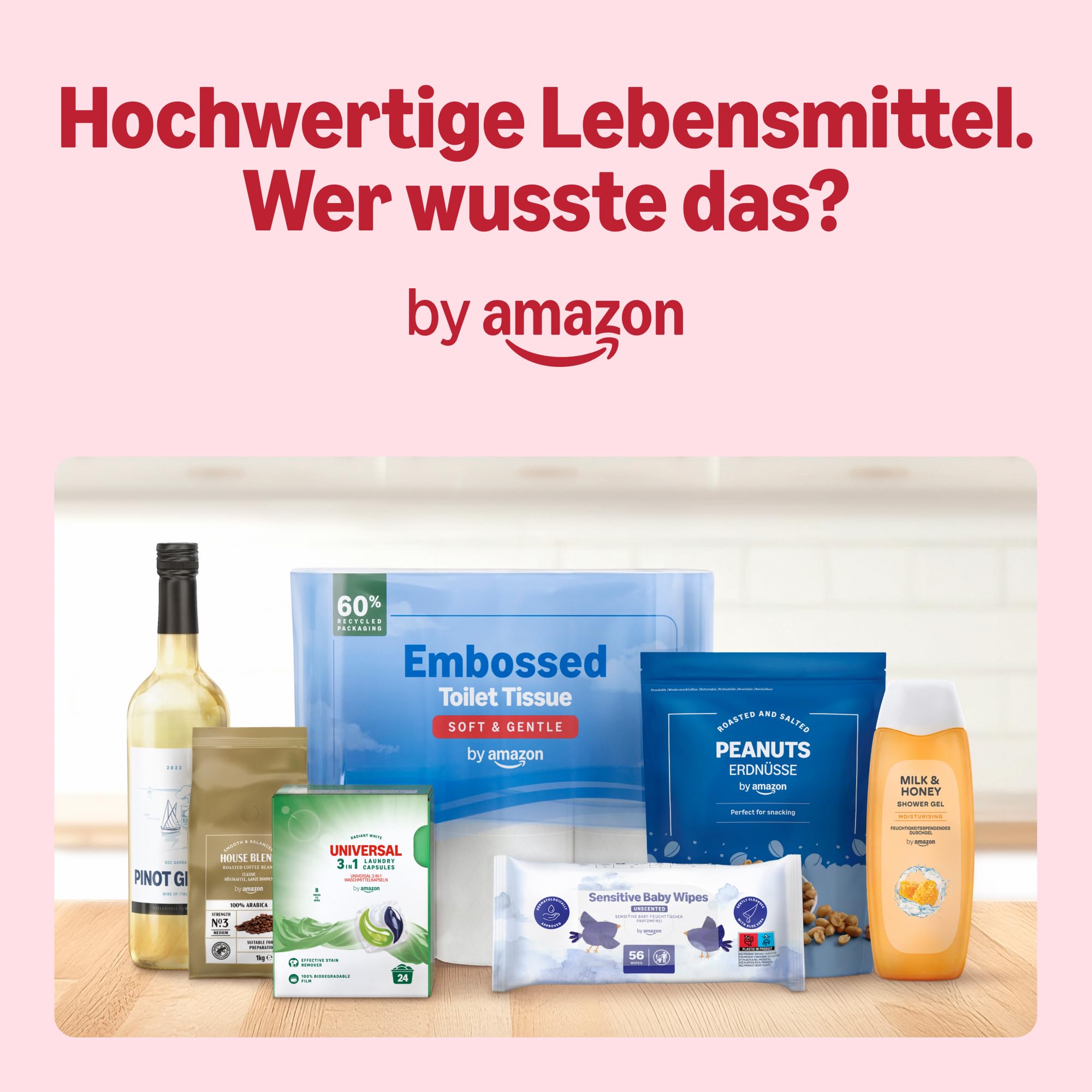by Amazon Premium Toilettenpapier, 4-lagig, 48 Rollen (4 Packungen à 12 Stück), 160 Blatt pro Rolle, FSC-zertifiziert