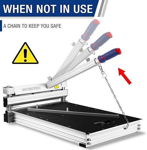 Miniatura 5 de WORKPRO Cortador de piso laminado de 13 pulgadas, cortador de piso de vinilo para laminado, pisos multicapa, parquet, paneles de pared de