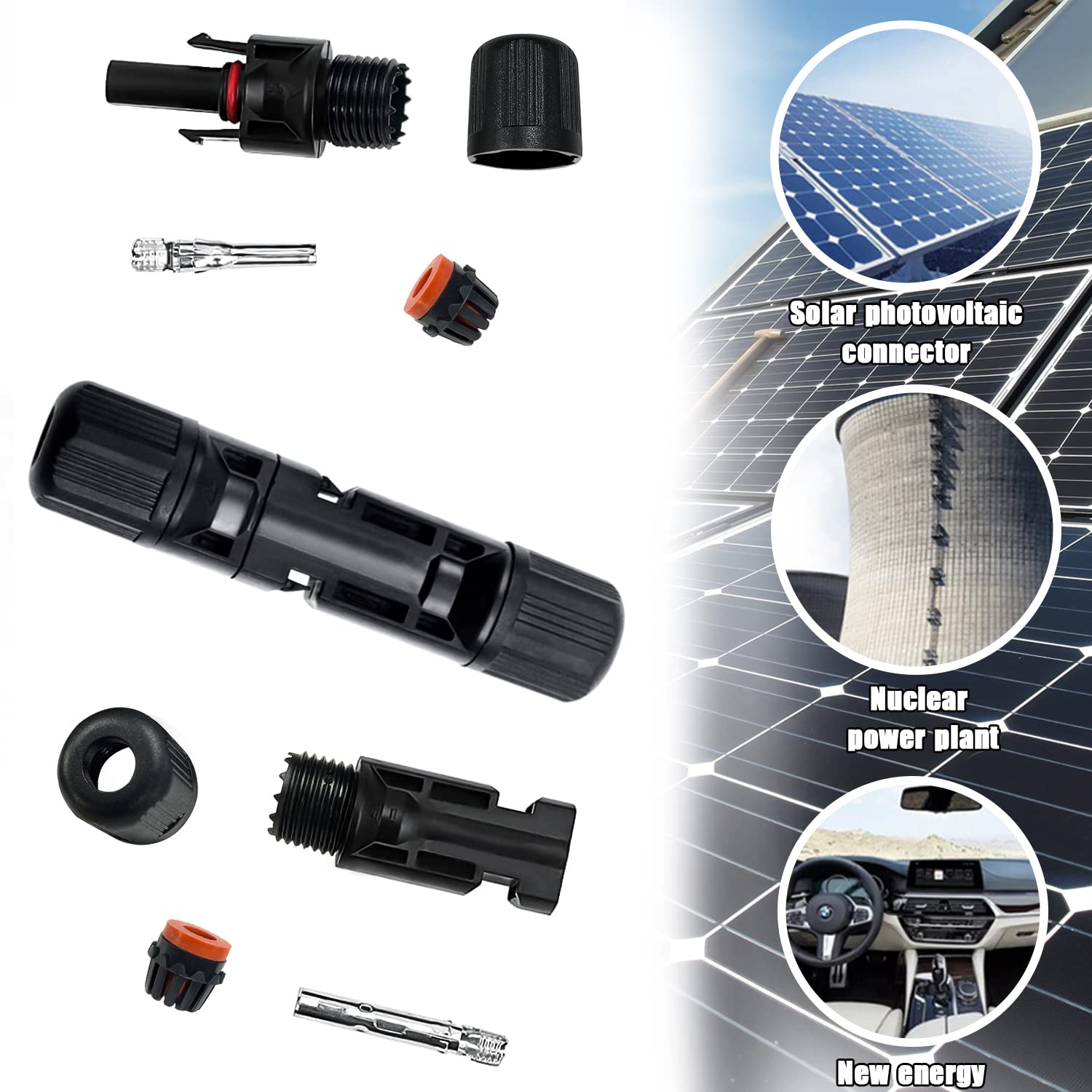 Idota Solarstecker Set 20 Paar - IP67 Wasserdicht Für 2.5/4/6mm² Solarkabel