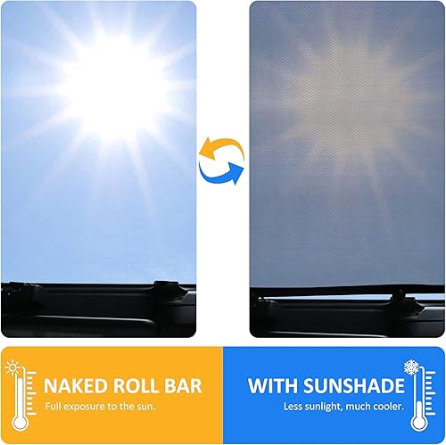 Miniatura 2 de Parasol compatible con Ford Bronco nuevo 2021 2022 2023 2024 2025 de 4 puertas, parasol bikini superior para techo, red de malla suave bimini,