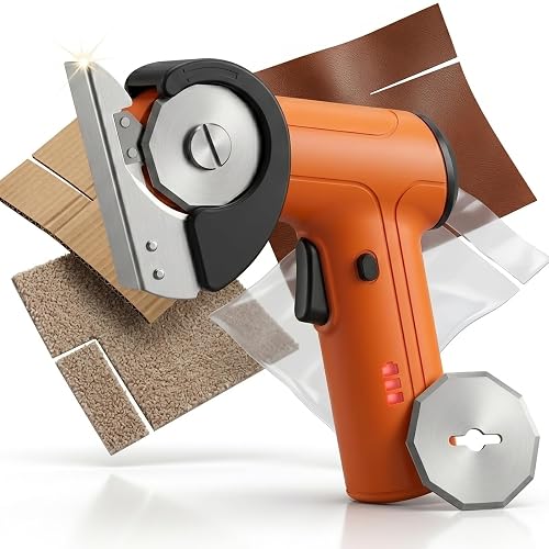 3/8" Electric Cardboard Cutter, Cordless Box Cutter, Orange