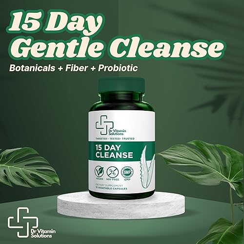 Miniatura 2 de DR VITAMIN SOLUTIONS Limpieza de 15 días - Desintoxicación natural de colon y apoyo digestivo con Senna, Aloe Vera, Cascara Sagrada y probióticos -