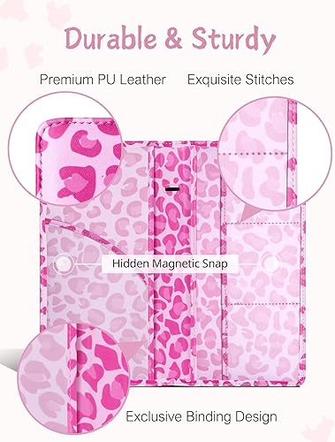 Vista 49 de Mymazn Soporte para registro y seguro de automóvil, organizador de cuero sintético con cierre magnético, soporte para documentos de automóvil