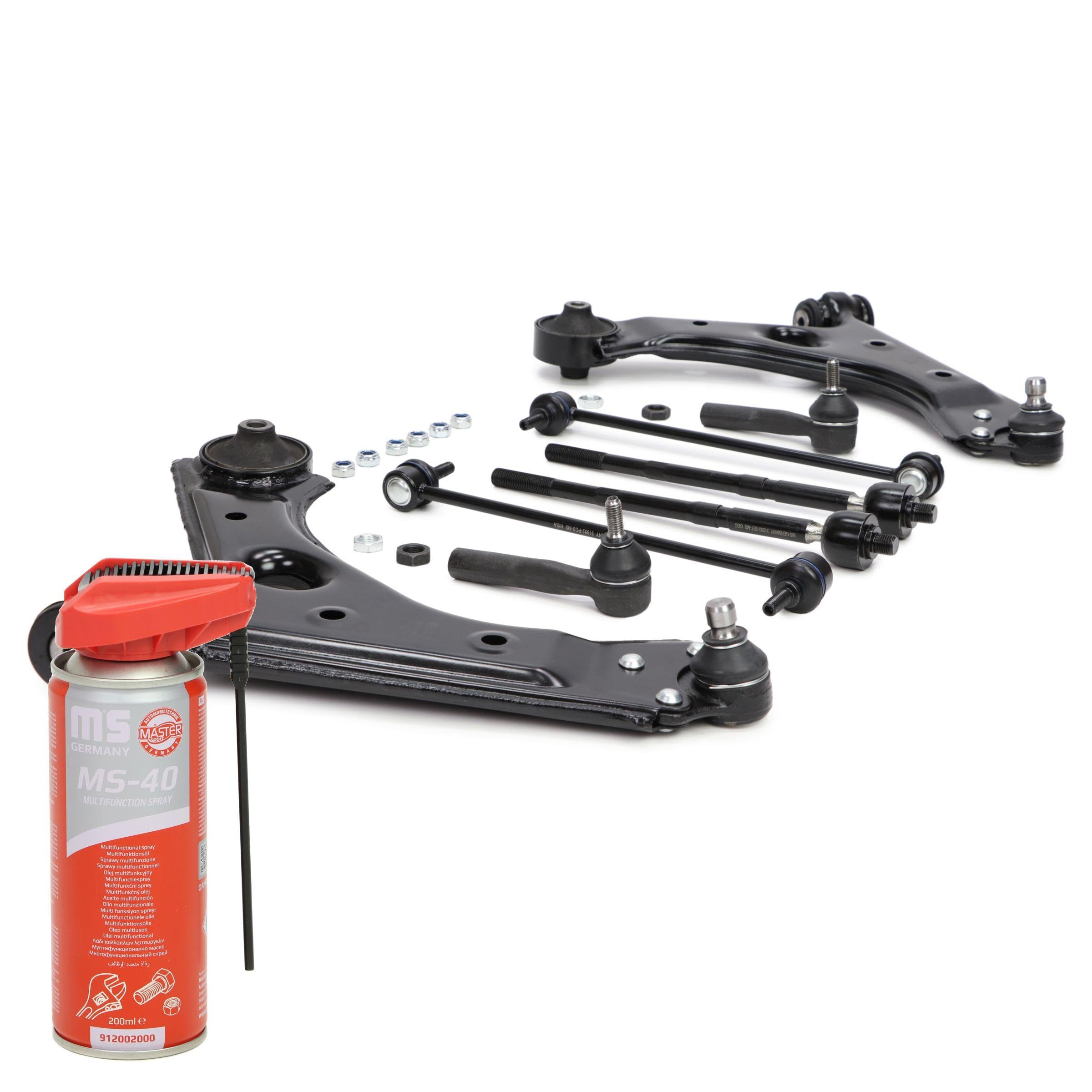 36934/2-KIT-MSP Serie/Kit Kit braccio oscillante Sospensione ruota con snodo portante/di guida con giunto assiale con barra d'accoppiamento Anteriore 200ml