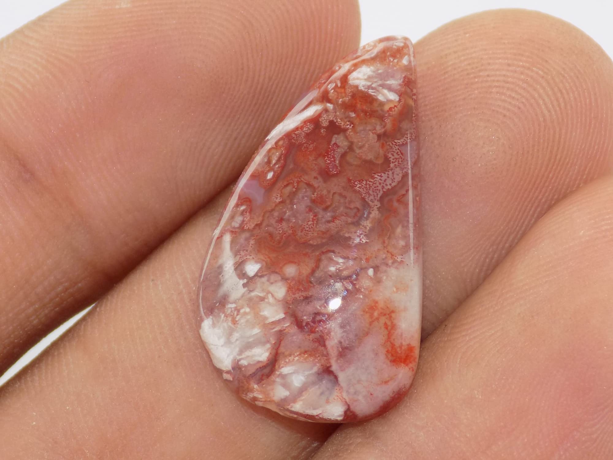 Szalony koronkowy agat kamień szlachetny, fantazyjny kształt 27 x 15 x 5 mm, 14 ct designerski koronkowy agat graficzny kamień, 27x15x5mm, kamień szlachetny, szalony agat koronka