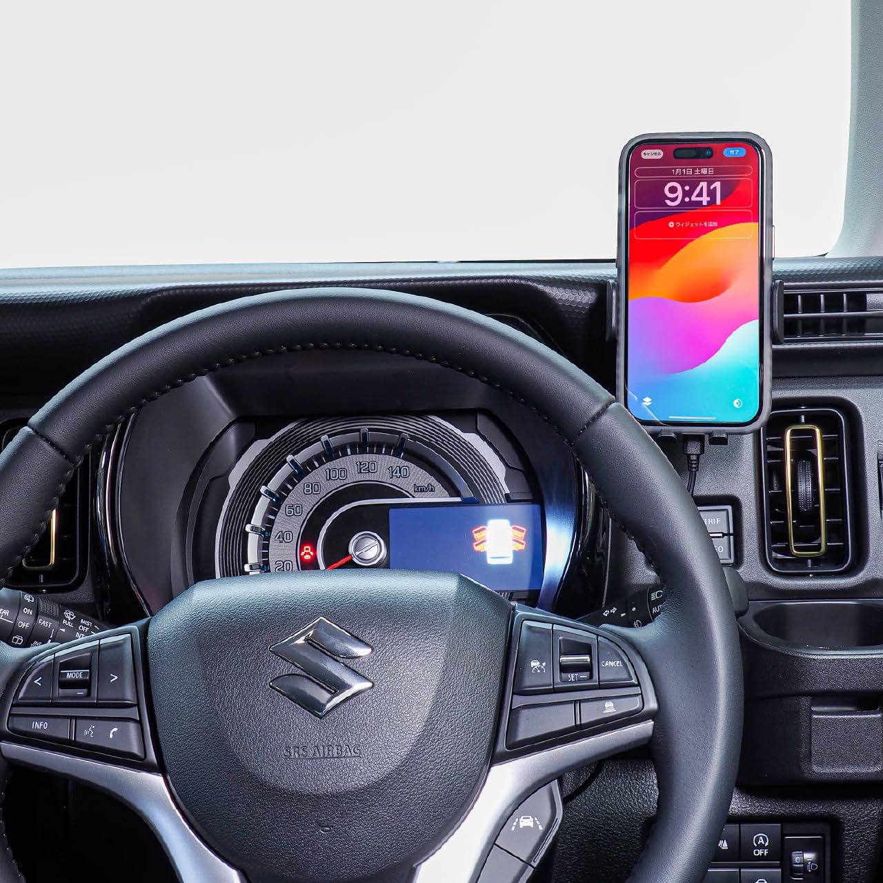 Amazon | ビートソニック スズキ ハスラー用スマホスタンド