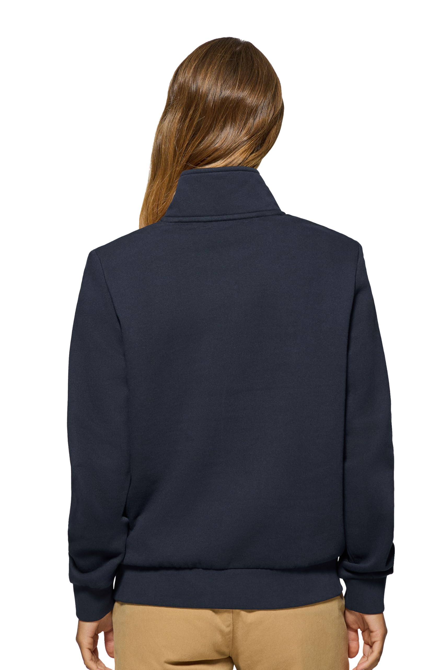 Polo Club Felpa da Donna con Chiusura a Mezza Zip 100% Cotone - Maglia a Maniche Lunghe con Logo