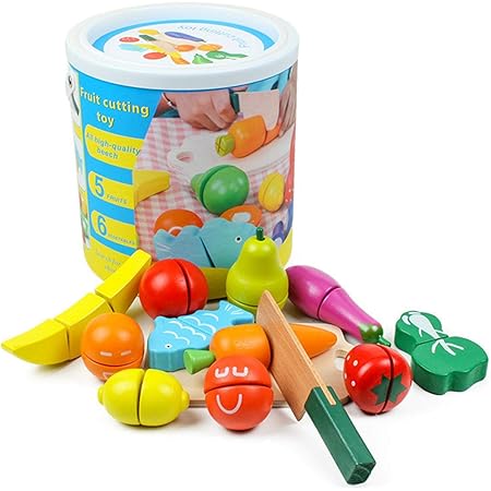 Amazon Pueri 子供 知育玩具 二人遊びセット 野菜 果物 コンロ 包丁 目玉焼き 児童館用品 台所用品 おもちゃ プレイハウス教育玩具 親子遊び オモチャ セット おもちゃ