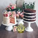 WP WANNA PARTY 40th Birthday Decorations for Men and Women,Gold Glitter 40th Birthday Centerpieces for Table Decorations,Number 40 Table Topper Decor gallery image