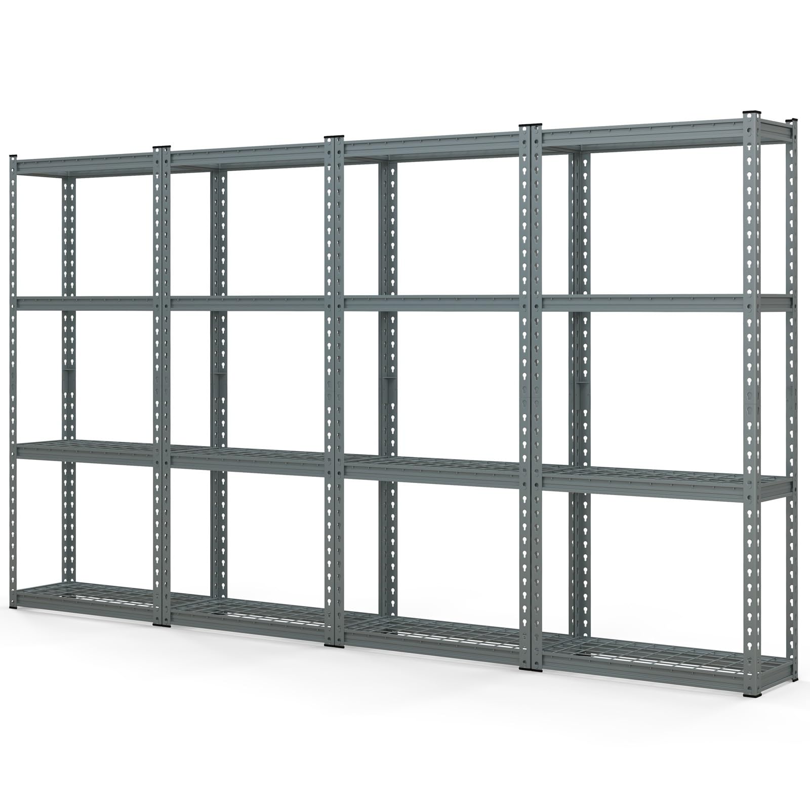Amazon.com: Tangkula 4-Tier Garage Storage Shelves, Heavy Duty Metal ...
