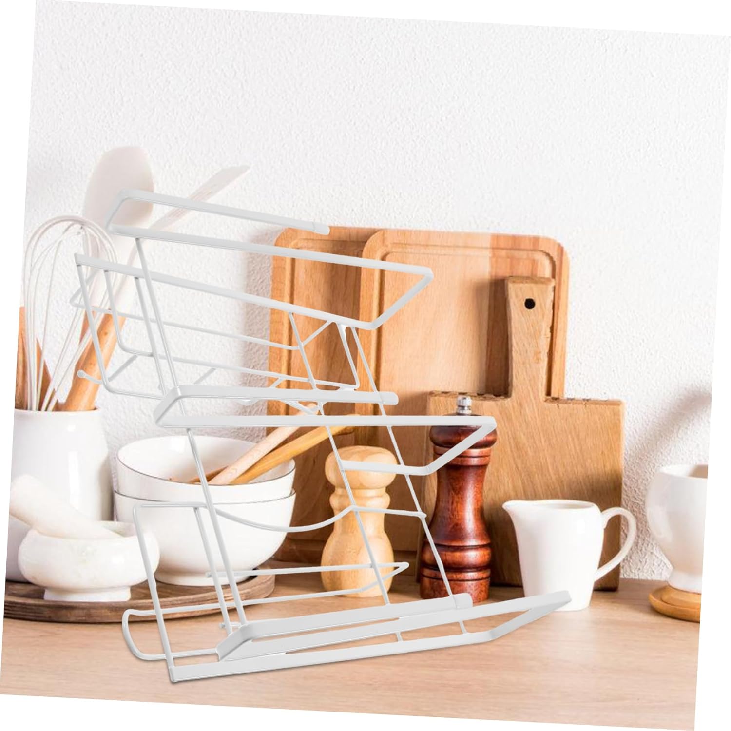Ciieeo Under Shelf Mug Holder Multi Functional Cabinet Organizer for Coffee Cups Stylish Under Cabinet Storage Rack for Kitchen Pantry Versatile Hooks for Utensils