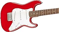 Vista 5 de Squier Mini Stratocaster Electric Guitar, Dakota Red, Laurel Fingerboard