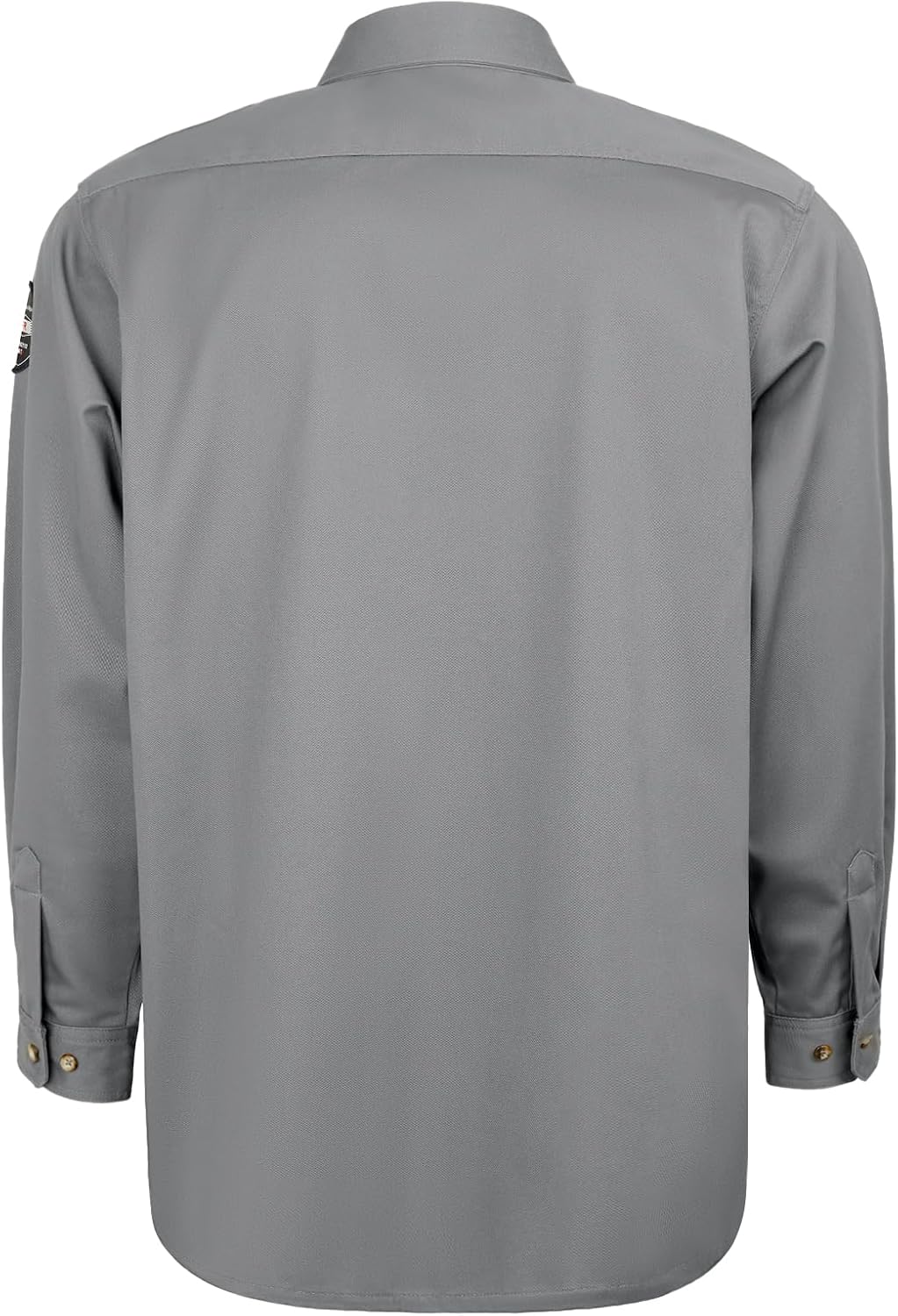 FR Shirts for Men 7.5oz Welding Shirt, 100% C Flame Resistant Welding Jacket, Men's Fire Retardant FR Clothing for Men, Durable Welding Gear for Safety Work, Meets NFPA2112, Grey-ZRND XL - Image 2