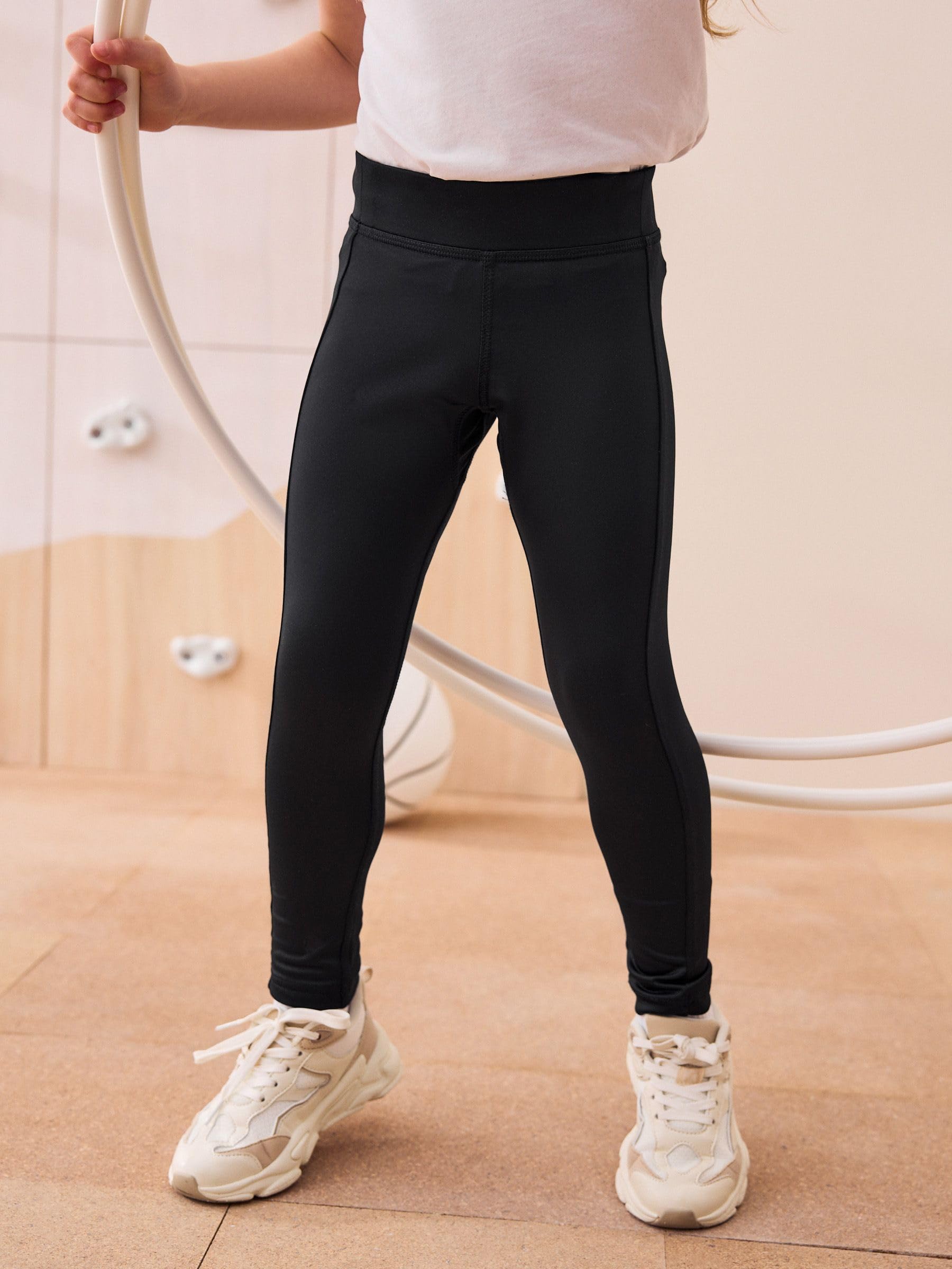NEXT Ragazza Leggings Sportivi Nero 6 Anni