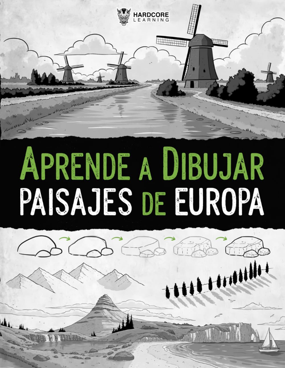 Aprende a Dibujar Paisajes de Europa: Guía Paso a Paso para Principiantes, Ilustra la Belleza de los Paisajes Europeos Fácilmente